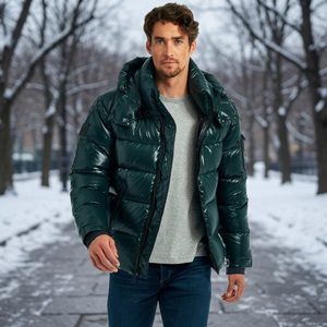 Chaqueta Bomber Unisex Azul con Capucha, Impermeable, Cortavientos, de Poliéster Grueso, Casual, con Cremallera, Ajuste Regular, para Invierno, con Calefacción - Product Image 6