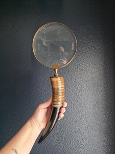 New Buffalo Horn Handle Eco-Friendly Handmade <b>Magnifying</b> Glass for Precision Reading and Classic Vintage Style High Quality - Product Image 4