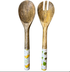 Juego de tenedores de madera para ensalada al por mayor de fábrica, utensilios de cocina de madera orgánica para el hogar, herramientas para servir ensalada - Product Image 5