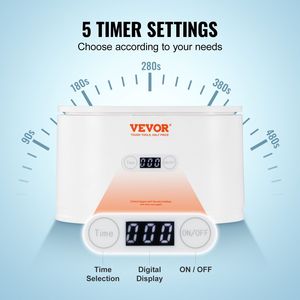 Pulitore a Ultrasuoni Portatile per Gioielli da 22oz (650ml) con Timer Digitale a 5 Livelli, Macchina Pulitrice a Ultrasuoni per Gioielli Domestica - Product Image 4