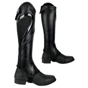 Mini Chaps de Cuero Duraderos para Caballos, Protector de Patas con Correa Ajustable para Entrenamiento al Aire Libre - Product Image 1