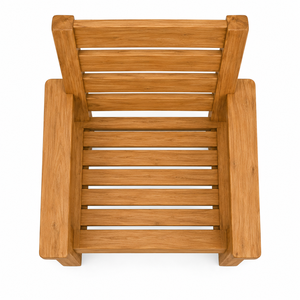 Fauteuil de jardin moderne en teck massif, imperméable, écologique et confortable pour terrasse, hôtel, école, parc, usage intensif - Product Image 4