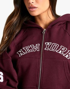 Nouvelle Tendance : Sweats à Capuche Courts Vintage pour Femme – Vente en Gros de Sweats Oversize Hiver à Manches Longues – Sweats à Capuche Courts Zippés Personnalisés pour Femme - Product Image 4