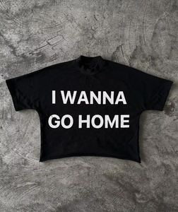Camiseta de Alta Calidad de 300 g/m², Corte Recortado, 100% Algodón, Estilo Urbano, Holgada, Corte Cuadrado, Personalizable con Logotipo para Hombre - Product Image 3