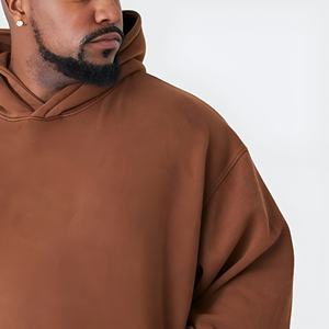 เสื้อฮู้ดดี้โอเวอร์ไซส์ผู้ชาย ลุคสบายๆ สไตล์สตรีทแวร์ ผ้าฟลีซ ทรงหลวม แฟชั่นแนวอเมริกัน ขายส่ง OEM เสื้อผ้าฤดูหนาว - Product Image 3