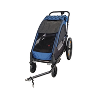 Remorque pour animaux de compagnie en alliage d'aluminium Easy Outdoor Adventures avec suspension indépendante et capacité de charge de 35 kg pour le vélo et la randonnée à cheval