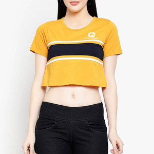 Camiseta Corta Informal de Moda para Mujer, Ecológica, 100% Algodón, Tejido de Felpa, Elegante y Cómoda para el Verano - Product Image 4