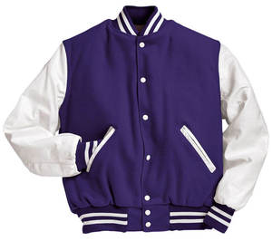 OEM Customized Premium Quality Varsity <b>Jacket</b> with Wool Sleeves Stand Collar Patchwork Design for Unisex Teams Schools - Product Image 3