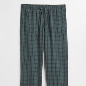 Pantalon de pyjama en flanelle élégant et léger pour homme, de haute qualité, décontracté, pour l'intérieur et l'extérieur, coupe droite, bas en toile - Product Image 1