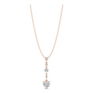 REYES Collares con Colgante de Moissanita en Forma de Corazón de Oro Sólido de 14K Personalizados de 3.53 Quilates para Mujer, Regalos Perfectos para Aniversario, Joyería Fina - Product Image 4