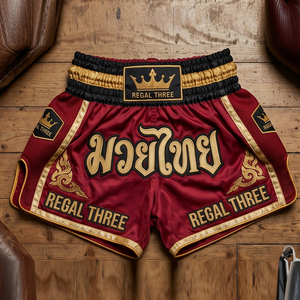 Pantalones Cortos de Lucha MMA Negros y Dorados para Hombre R3, Sublimación OEM, Secado Rápido, Ropa de Artes Marciales, Pantalones Cortos de MMA Unisex, Corte Regular, Talla Adulto - Product Image 6