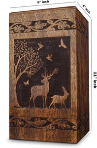 Urnas de Cremación de Madera en Oferta para Hombre y Mujer, Urnas Decorativas, Urnas Funerarias, Urnas Hechas a Mano, Urnas de Entierro a Bajo Precio - Product Image 3