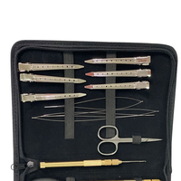 Kit d'outils professionnels en métal pour extensions de cheveux avec composants en acier inoxydable pour salons de coiffure
