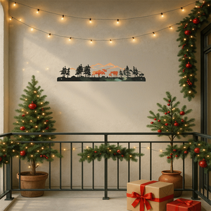 CIFbuy Decorazione da Parete Vintage in Ferro a Forma di Alce, Arte Invernale per Albero di Natale, per Soggiorno, Camera da Letto, Ingresso - Servizio di Ritiro Disponibile - Product Image 2