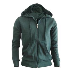 เสื้อฮู้ดดี้ฟลีซแบบสวมใส่สบาย น้ำหนักมาก 500+ GSM ทรงปกติ ยูนิเซ็กซ์ ผ้าฝ้าย 100% สตรีทแวร์ สำหรับฤดูหนาว ปักลาย ซิปแบบสั่งทำพิเศษ - Product Image 4