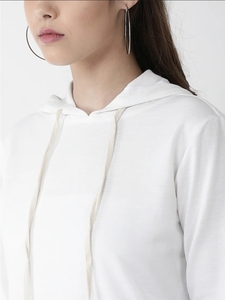 Sweat-shirt à capuche décontracté pour femme, blanc et rose camouflage, à manches longues, tricoté, style automne, 100 % coton, respirant, coupe classique - Product Image 4