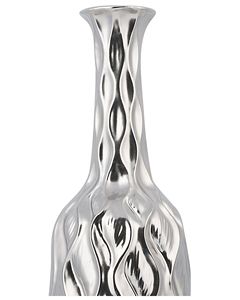 Florero Moderno de Metal Plateado con Diseño Calado, Alto, con Diseño de Rejilla, Hecho a Mano, Centro de Mesa para Decoración del Hogar, Hotel o Boda - Product Image 2