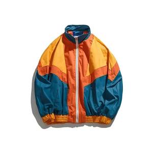 Men's Color Blocking Waterproof Windproof <b>Quilted</b> <b>Jacket</b> Stand Collar Zipper Closure Sporty Style Loose Fit Thick Winter <b>Pattern</b> - Product Image 1