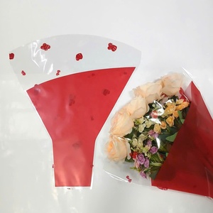 Factory Custom Waterproof Cellophane OPP (BOPP) flower wrapping <b>Paper</b> see through with heart <b>pattern</b> for Flower Bouquet - Product Image 2