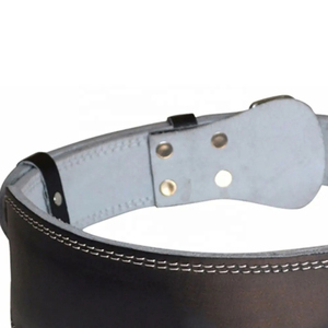 Ceinture de musculation professionnelle en cuir, soutien robuste pour les soulevés de terre, la force athlétique et le développement de la force - Product Image 4
