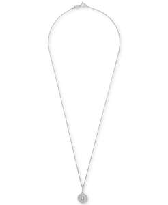 สร้อยคอจี้เพชรคู่18 "(1/4 ct. T.W.) ในเงินสเตอร์ลิงสร้างขึ้นเพื่อ | เมซี่ - Product Image 3