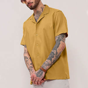 เสื้อเชิ้ตคิวบันคอลลาร์สำหรับผู้ชาย ผลิตอย่างมืออาชีพ ขายตรงจากโรงงาน เสื้อเชิ้ตคิวบันคอลลาร์สำหรับผู้ชายลดราคา - Product Image 3