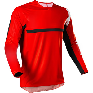 Maillot de course personnalisé de haute qualité en Spandex/Polyester sublimé, écologique, respirant, à manches longues, pour moto et sports automobiles - Product Image 4