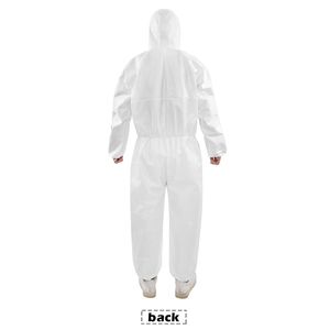 Tuta Protettiva Monouso Elastica con Cappuccio Bianca per Sicurezza - Product Image 2