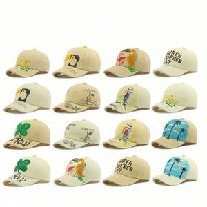 Gorra de Béisbol de Paja para Verano 2025, Personalizada, con Protección Solar, para Hombre y Mujer, con Graffiti Pintado a Mano - Product Image 2