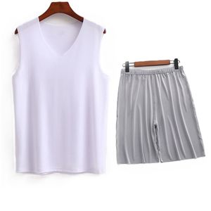 Ensemble débardeur et short pour homme 100 % coton, respirant et de haute qualité, idéal pour l'été - Product Image 6