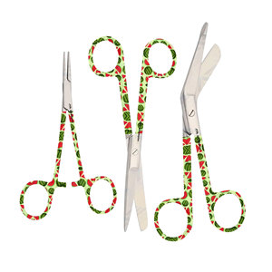 3Pcs Lister Ciseaux à pansement, Ciseaux d'opération, Pinces à hémostats Kit de soins infirmiers Ciseaux d'instruments médicaux pour hôpitaux Set d'hémostats - Product Image 1