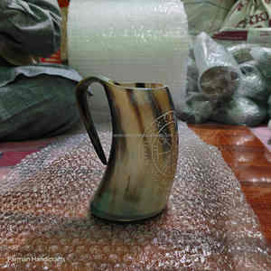 Mug à boire en corne de bœuf véritable, artisanal et haut de gamme, 12-16 oz, avec emballage luxueux, au meilleur prix - Product Image 5