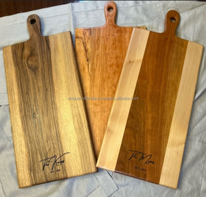 Tabla de quesos de madera rústica hecha a mano, bloque de carnicero grueso artesanal para cocina, bandeja de pan para queso y picar - Product Image 5