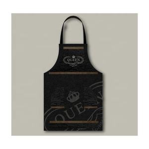 2024 Trendy Anti-Stain Waterproof Digital Queen Design Embroidered Cotton Custom Logo Bib Baking <b>Apron</b> Unisex Kitchen <b>Cooking</b> - Product Image 1