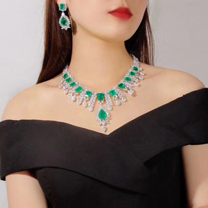 Collier pendentif de luxe en diamant de laboratoire taille carrée, chaîne épaisse en or 18 carats, bijou de mariage et de fiançailles, cadeau pour femme - Product Image 3
