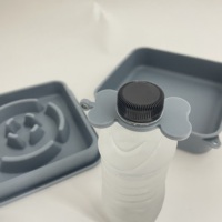 Ensemble de voyage 2-en-1 pour animaux de compagnie : gamelle en silicone de qualité alimentaire et acier inoxydable, distributeur de nourriture lent, compatible lave-vaisselle, idéal pour le camping et les déplacements