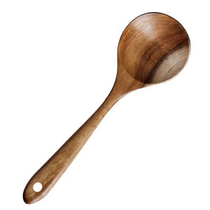 Modern Style Various Noodle <b>Ramen</b> Wooden Spoons Custom Logo Curved Wood Ladles <b>Set</b> Gold Plated Mirror Polish - Product Image 4