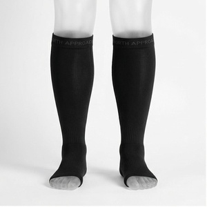 NORTH APPROACH Compression <b>Socks</b> <b>Knee</b> <b>High</b> Black Breathable Running <b>Socks</b> for Adults Summer Season - Product Image 1