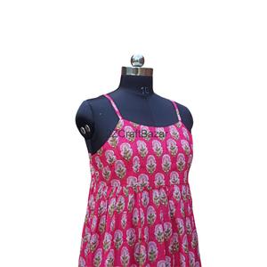 Vestido Midi Bohemio Sexy 100% Algodón con Cuello en V, Estampado Floral y Diseño sin Mangas para Mujer, Ideal para Fiestas en la Playa y Salidas Nocturnas - Product Image 4