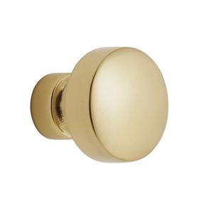 Poignée de porte en laiton ronde de haute qualité, aspect métallique, durable, élégante et parfaite pour les intérieurs modernes ou classiques - Product Image 1