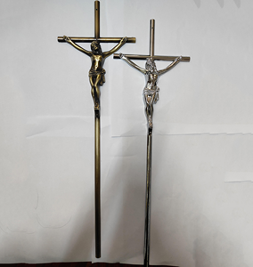 ไม้กางเขนโลหะคุณภาพสูงทำจากโลหะผสมสังกะสีสีบรอนซ์โบราณขนาดใหญ่ สำหรับตกแต่งโลงศพ อุปกรณ์เสริมสำหรับงานศพ - Product Image 5