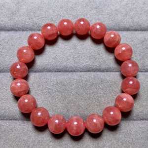 Natural Rhodochrosite Beaded Bracelet Icy <b>Pink</b> Crystal <b>Healing</b> Love Stone Attract Soulmate Boho Jewelry Gift For Her - Product Image 2
