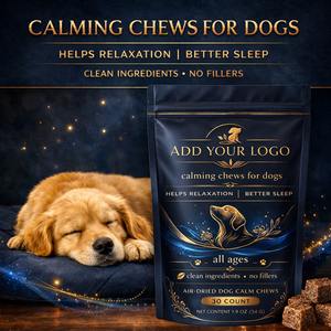 Suplemento OEM de Golosinas Calmantes para Perros, para la Ansiedad, el Miedo y el Alivio del Estrés, Masticables Suaves, Apoyo Natural para la Relajación, Suplemento para Mascotas - Product Image 3