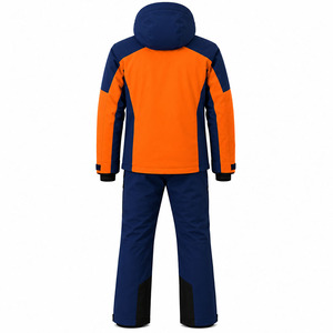 Ensemble veste et pantalon de ski imperméable pour homme, orange, marine, noir, combinaison de snowboard d'hiver, coupe-vent - Product Image 2