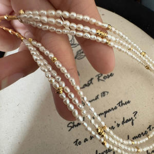 Collar de Perlas de Agua Dulce Kexu Keshi de Estilo Retro Francés Versátil, Diseño Multicapa de Nicho - Product Image 3