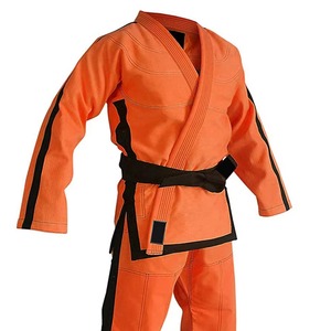 Uniforme de Karate Naranja para Adultos Unisex, 100% Algodón, Ropa de Artes Marciales Resistente, Corte Regular - Product Image 6