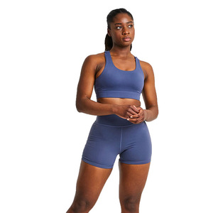 European American Women's Seamless Jacquard Knitted Breathable Spandex/Nylon High Support Adjustable <b>Strap</b> Sports <b>Bra</b> <b>Bra</b> - Product Image 2