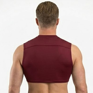 Customized Men Sportswear Crop Top Sports Training High Support Crop Top Men Street Style Crop Tank Men Gym Fitness Crop Vest - Product Image 2