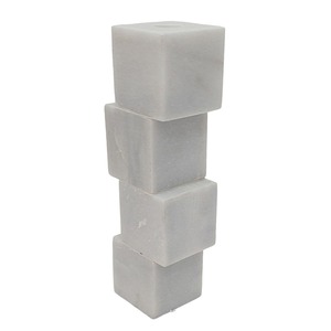 Portavelas Doble de Mármol Verde de Lujo, Bloque de Piedra Rectangular, Adorno Decorativo Moderno para Mesa de Comedor y Sala de Estar - Product Image 5