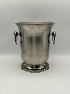Seau à glace en métal style vintage pour champagne et vin, avec poignées, résistant à l'eau, pour présentation sur comptoir de bar - Product Image 2
